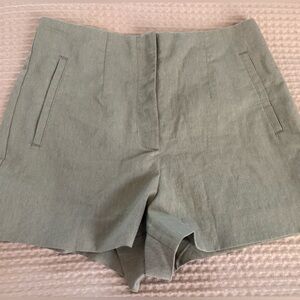 Zara Women's High Waist Olive Shorts